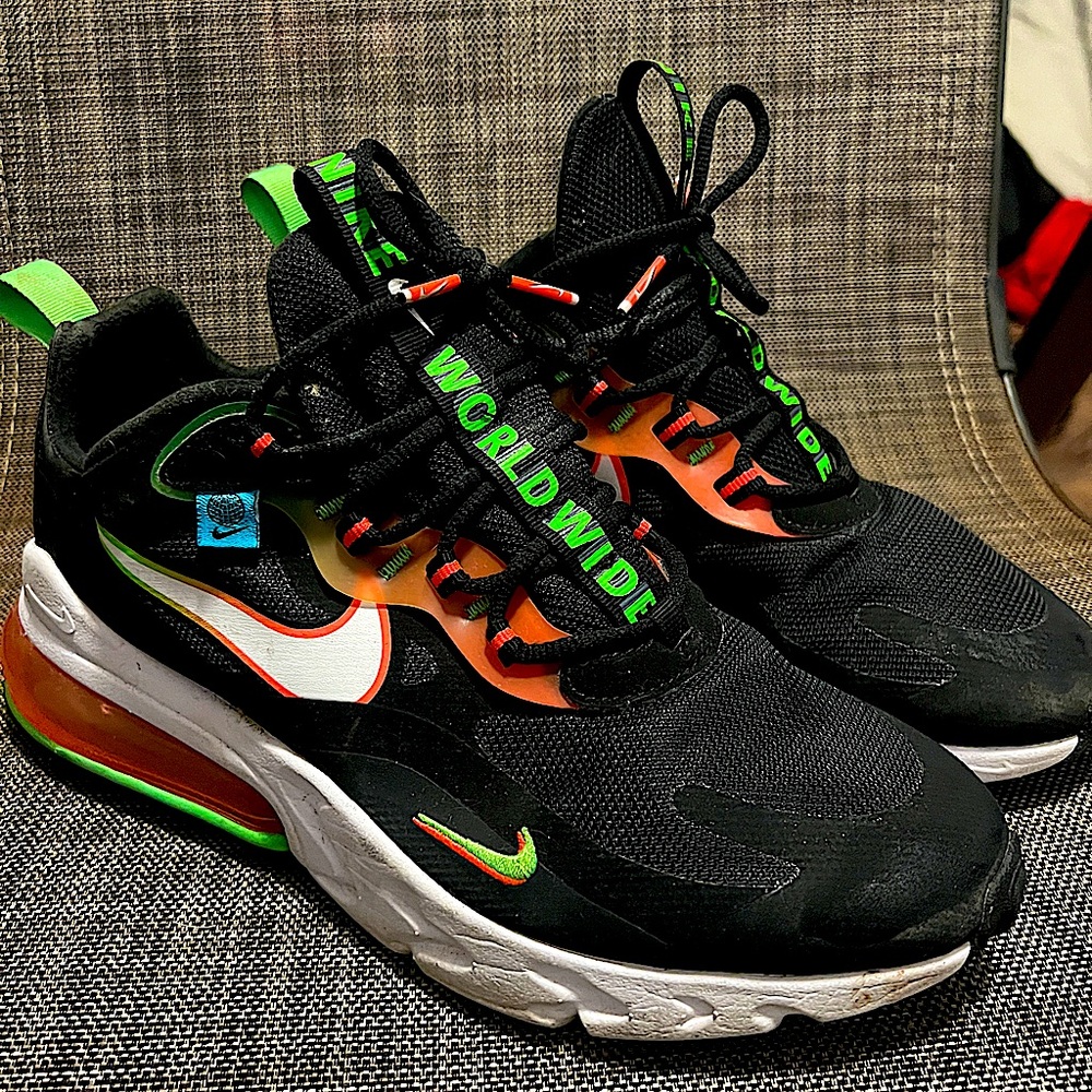 Nike Black and Orange Sneakers